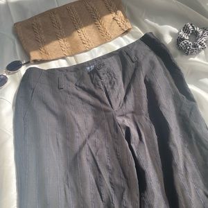 Black pants with blue lines